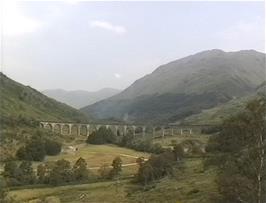 The Glenfinnan Viaduct, later used in the Harry Potter movies